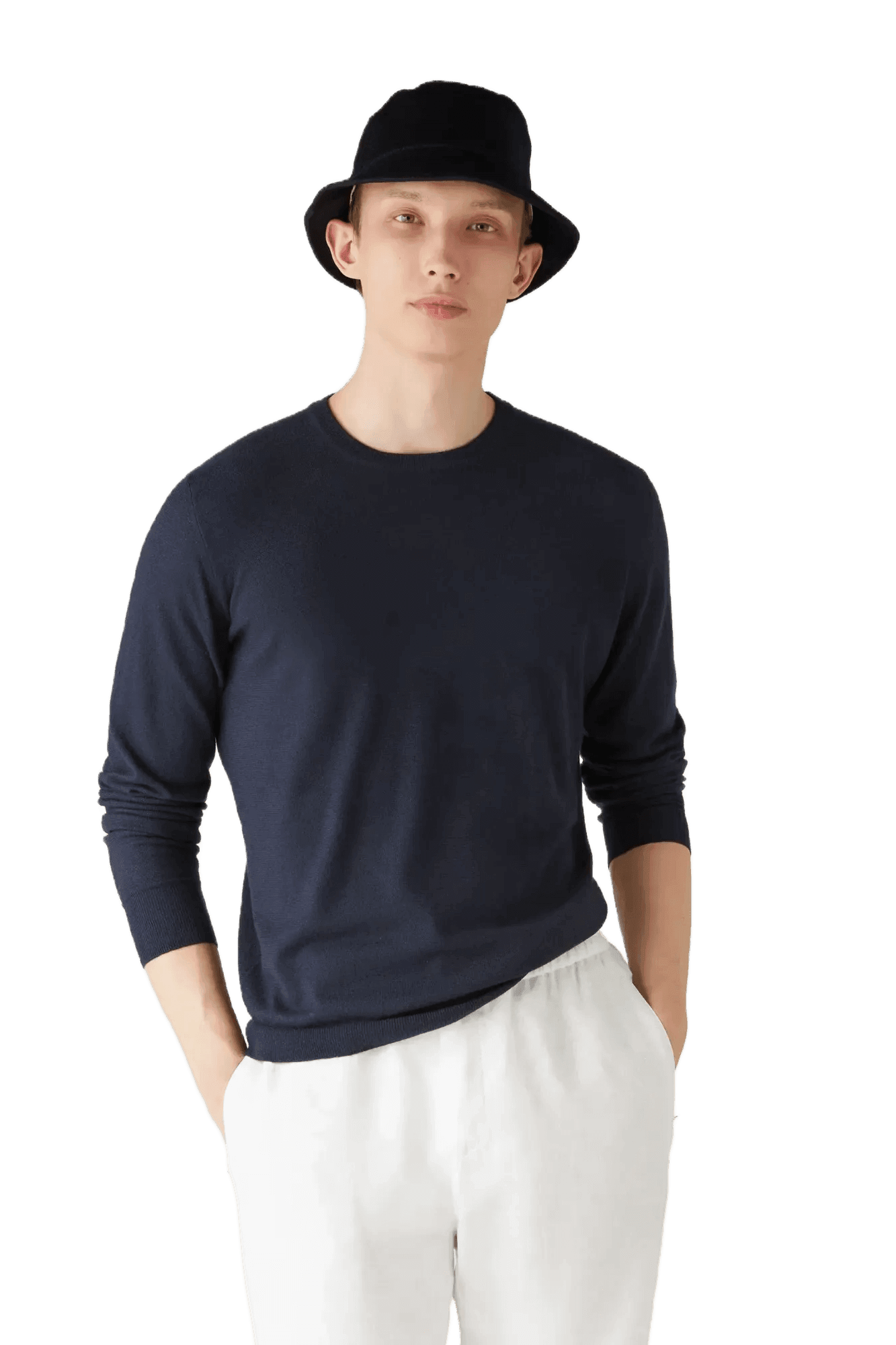 <tc>Loro Piana</tc> 男士超轻圆领衫