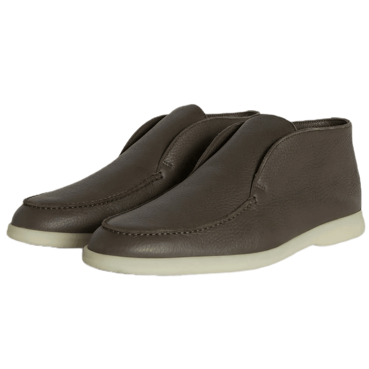 Loro Piana Men's Open Walk Ankle Boot (Deerskin with Castorino Fur)