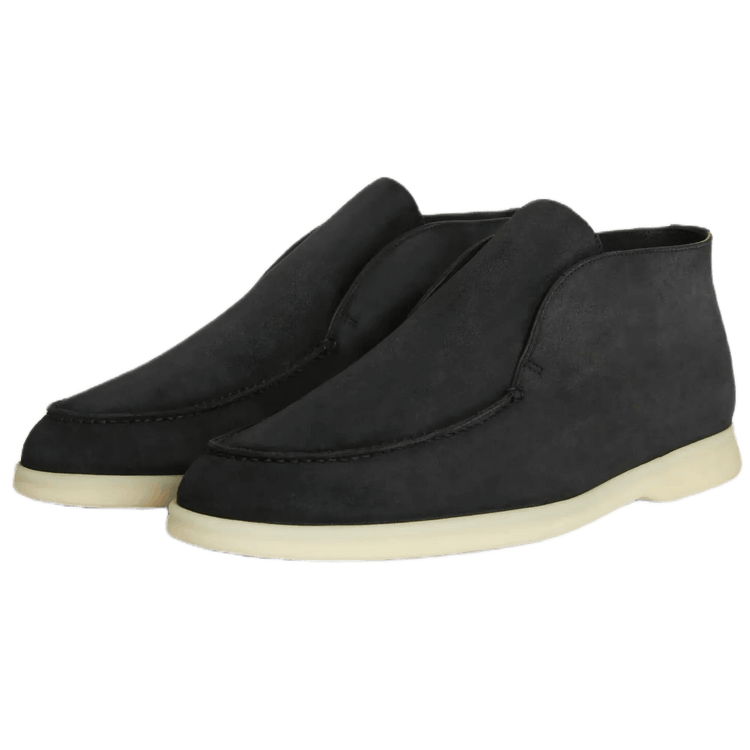Loro Piana Men's Open Walk Chukka Boots (Suede with Beaver Fur)