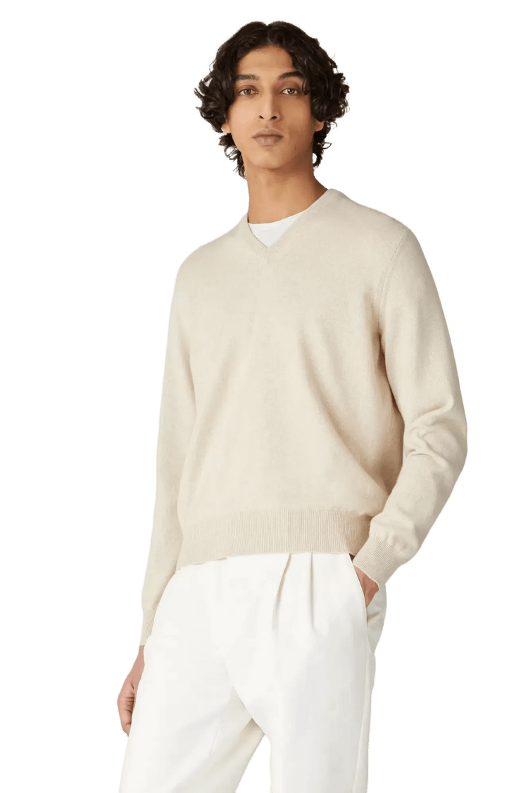 <tc>Loro Piana</tc> 男士經典V領