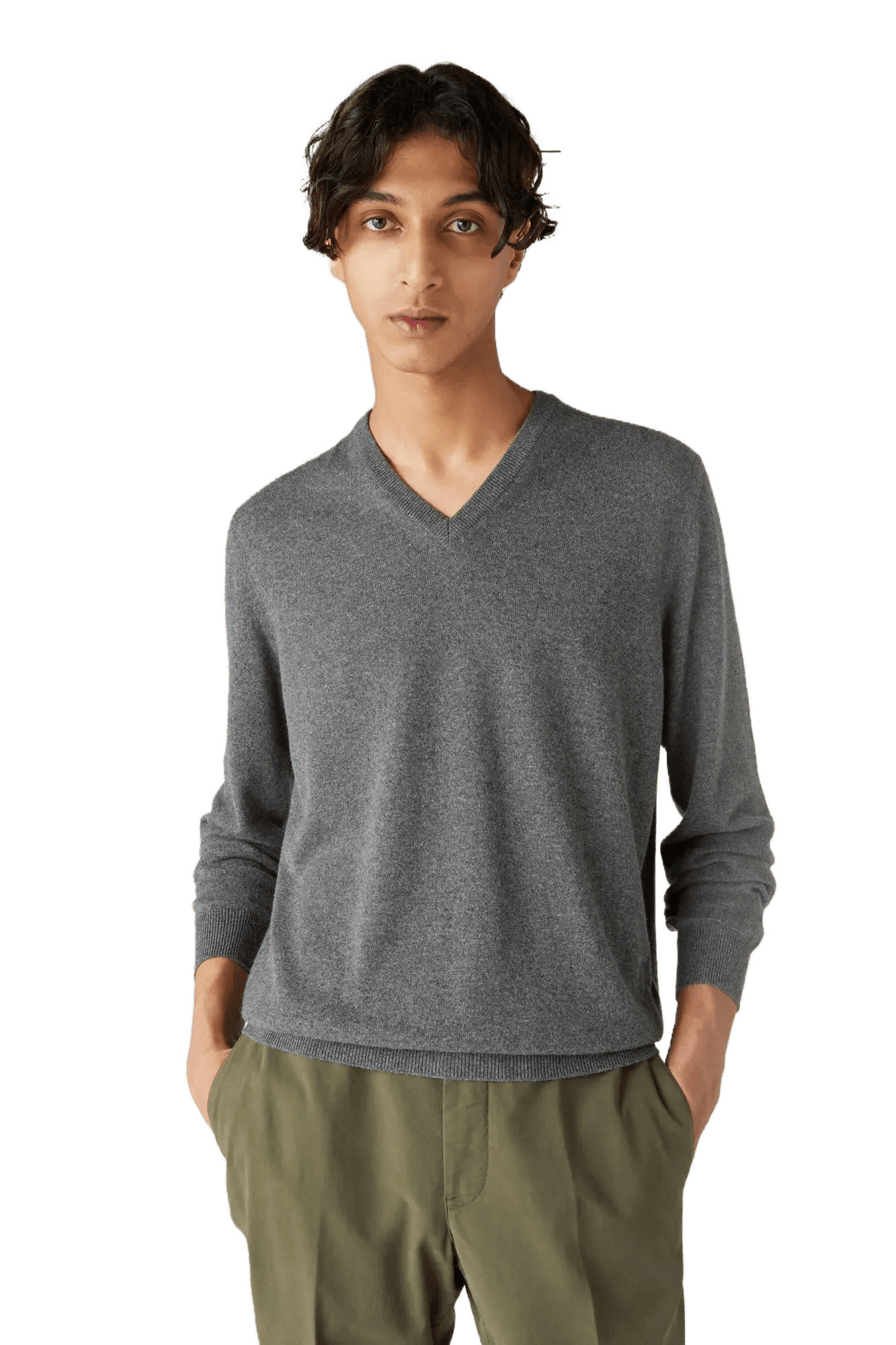 <tc>Loro Piana</tc> 男士經典V領