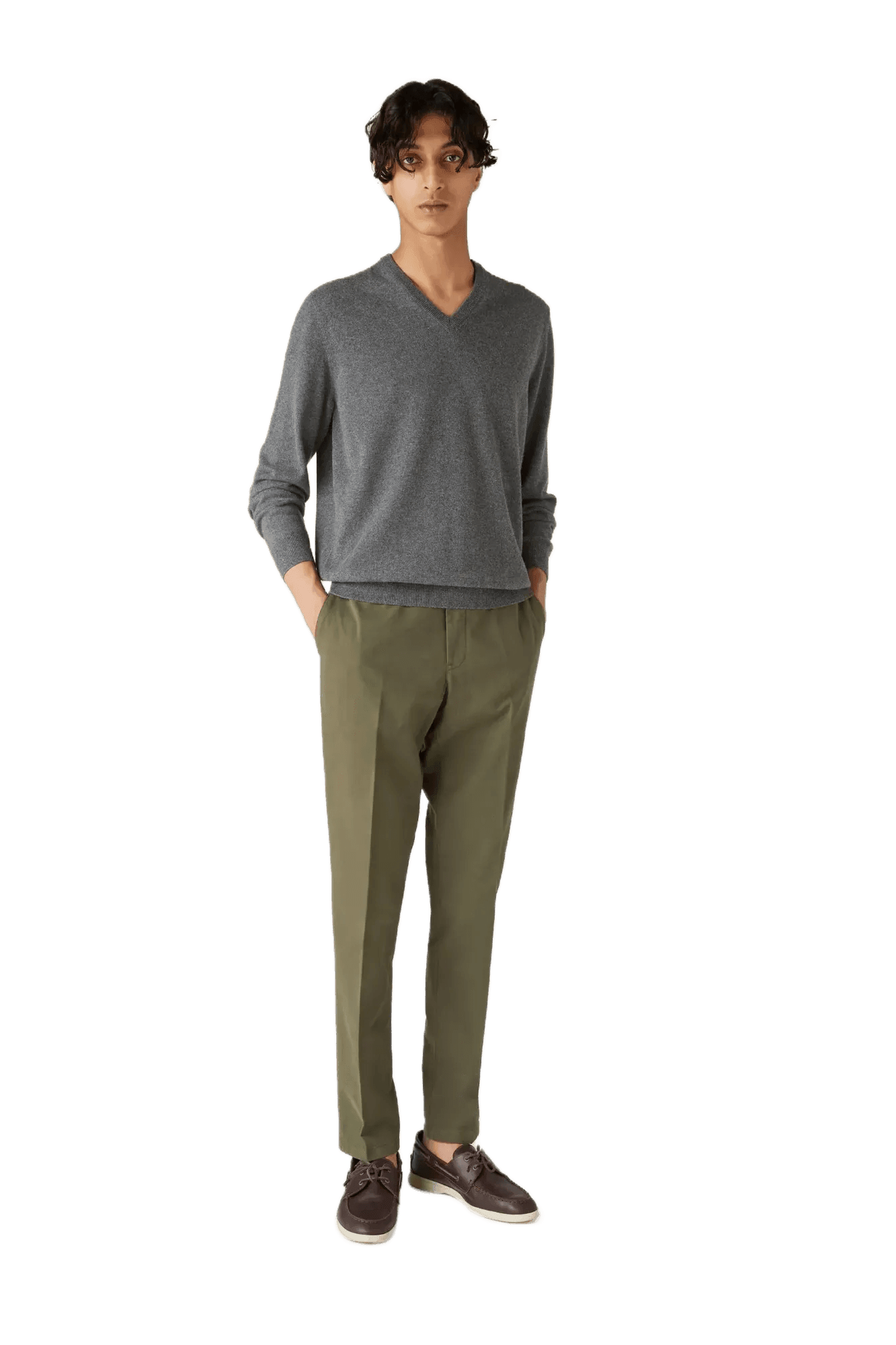 <tc>Loro Piana</tc> 男士經典V領