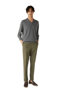 <tc>Loro Piana</tc> 男士經典V領