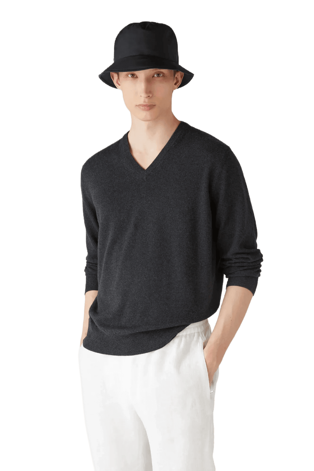 <tc>Loro Piana</tc> 男士經典V領