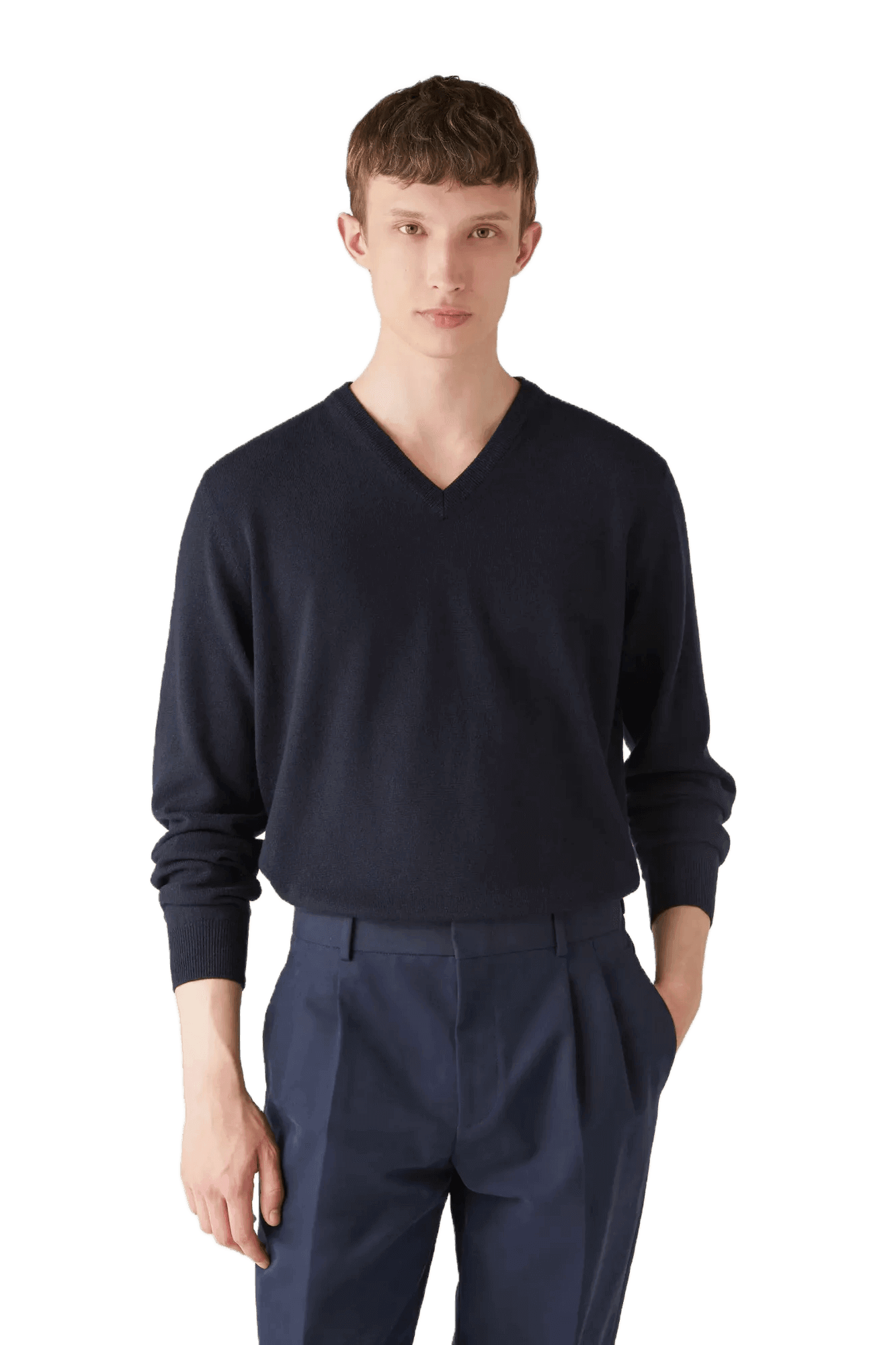 <tc>Loro Piana</tc> 男士經典V領