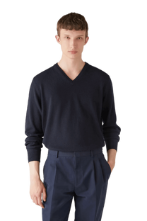 <tc>Loro Piana</tc> 男士經典V領