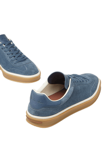Loro Piana Men’s Tennis Walk Sneakers (Suede Calf Split)