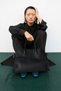 The Row Soft Margaux 15 Bag in Leather