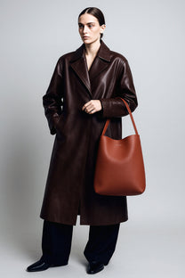 The Row Medium N/S Park Tote in Leather