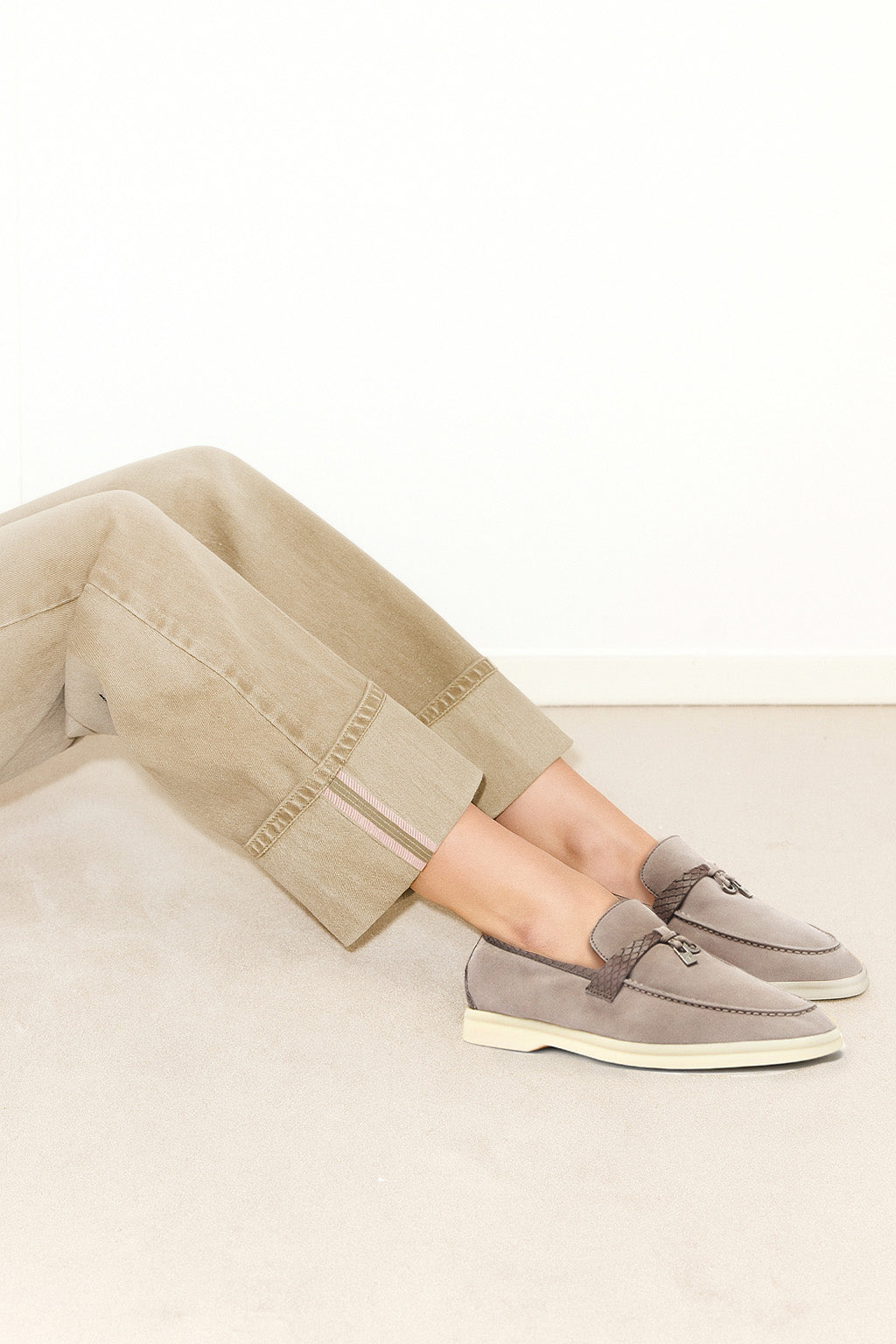 Loro Piana Women's Summer Charms Walk Loafers (Suede)