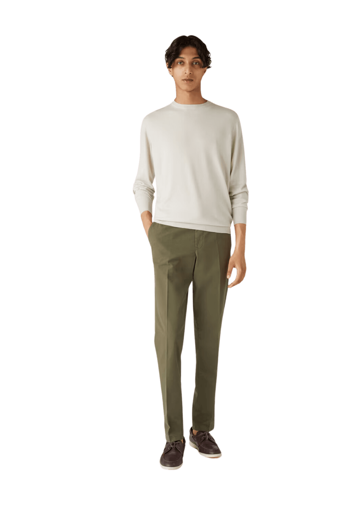 <tc>Loro Piana</tc> 男士超轻圆领衫
