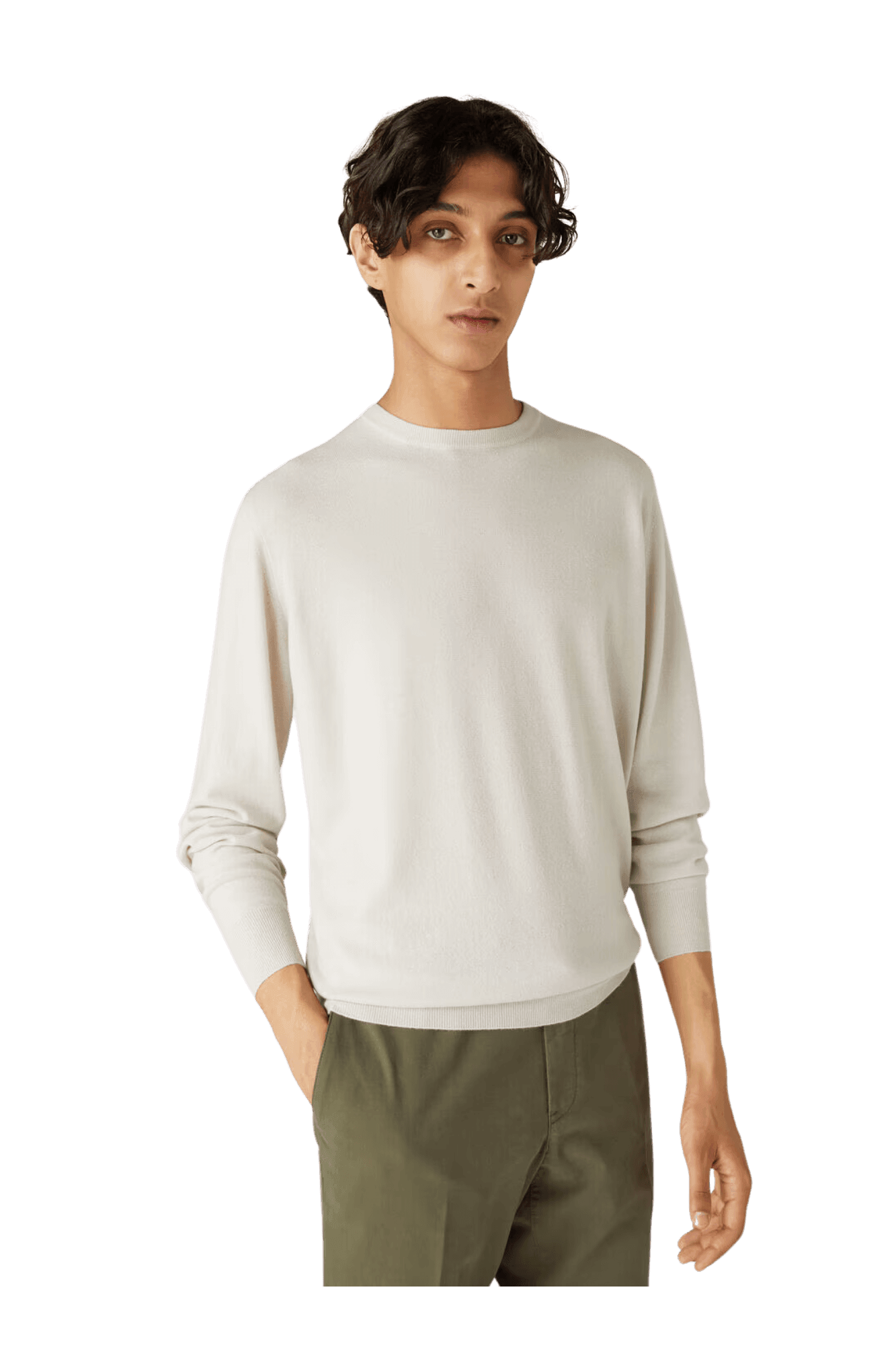 <tc>Loro Piana</tc> 男士超轻圆领衫