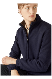 <tc>Loro Piana</tc> เสื้อสเวตเตอร์บอมเบอร์สำหรับผู้ชาย