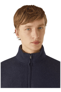 <tc>Loro Piana</tc> เสื้อสเวตเตอร์บอมเบอร์สำหรับผู้ชาย