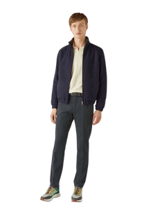 <tc>Loro Piana</tc> เสื้อสเวตเตอร์บอมเบอร์สำหรับผู้ชาย