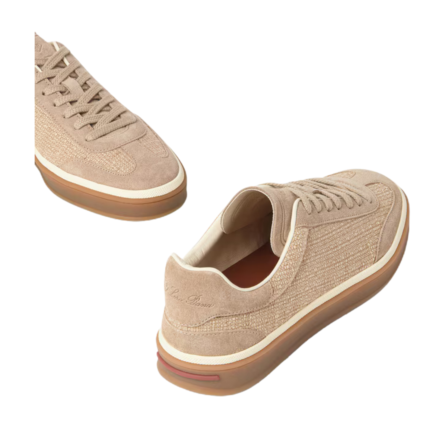 Loro Piana Women's Tennis Walk Sneakers (Suede Calf Split)