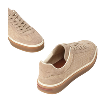 Loro Piana Women's Tennis Walk Sneakers (Suede Calf Split)