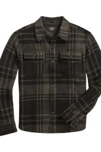 Ralph Lauren Men's Plaid Wool Jacquard Workshirt Jumper