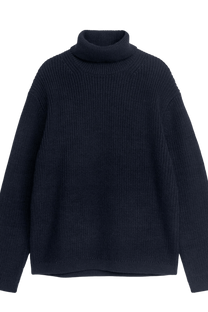 Arket Men's Heavy Wool Roll-Neck Jumper
