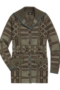 Ralph Lauren Women's Belted Jacquard Cardigan