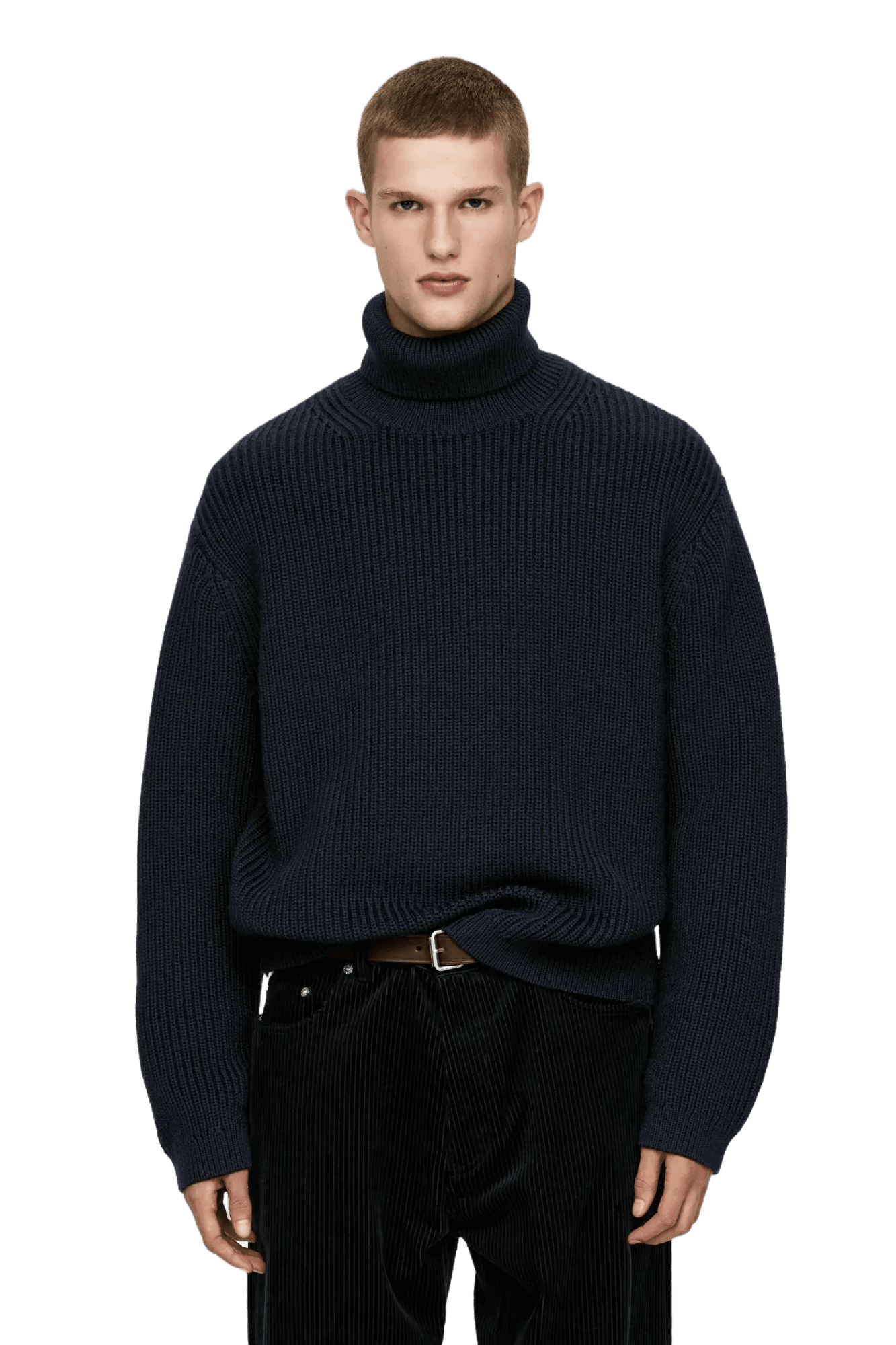 Arket Men's Heavy Wool Roll-Neck Jumper