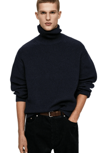 Arket Men's Heavy Wool Roll-Neck Jumper