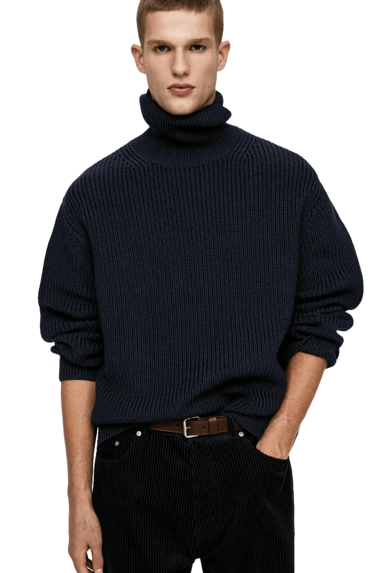 Arket Men's Heavy Wool Roll-Neck Jumper