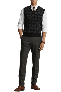 Ralph Lauren Men's Argyle Wool Sweater Vest