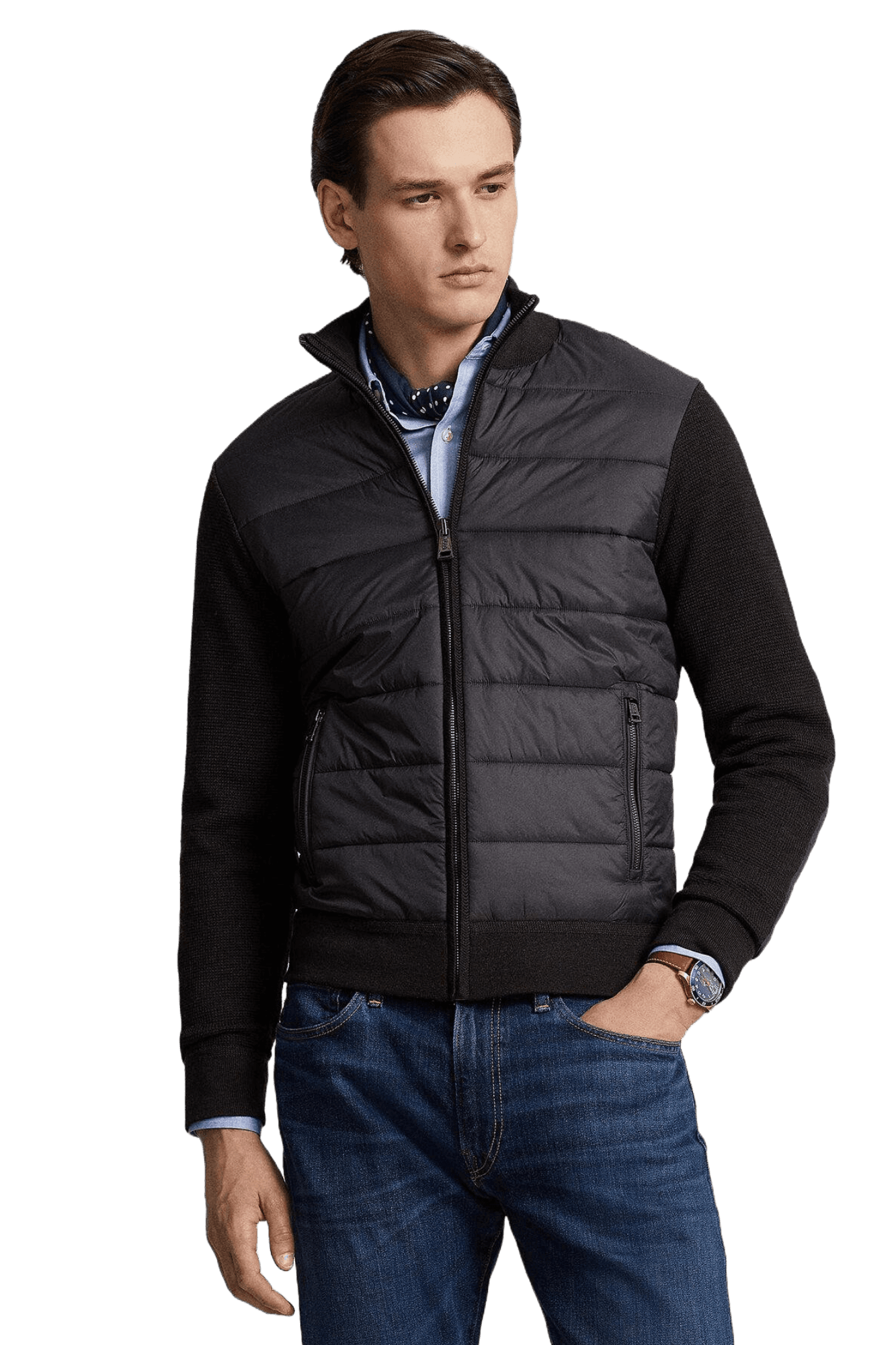 Ralph Lauren Men's Hybrid Full-Zip Jumper