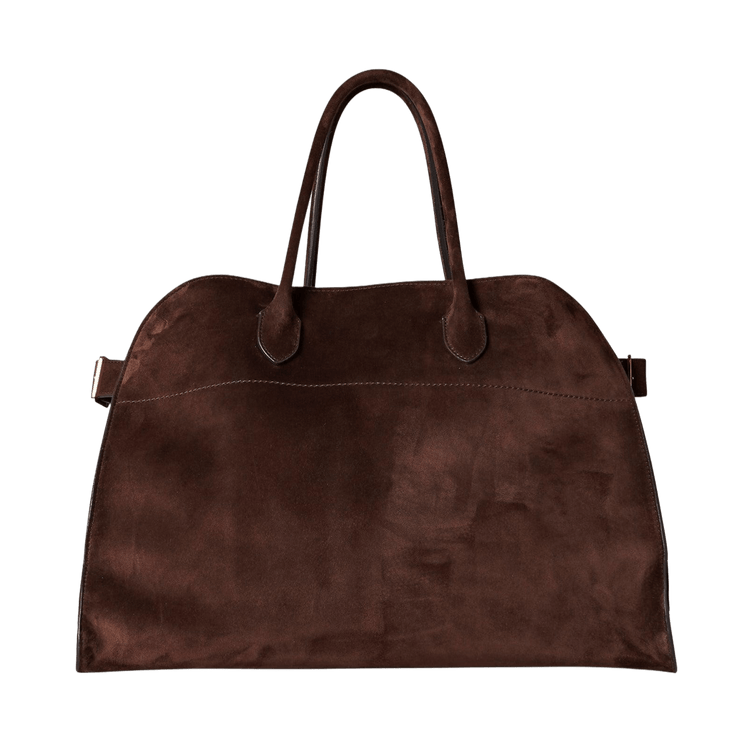 The Row Soft Margaux 17 Bag in Suede