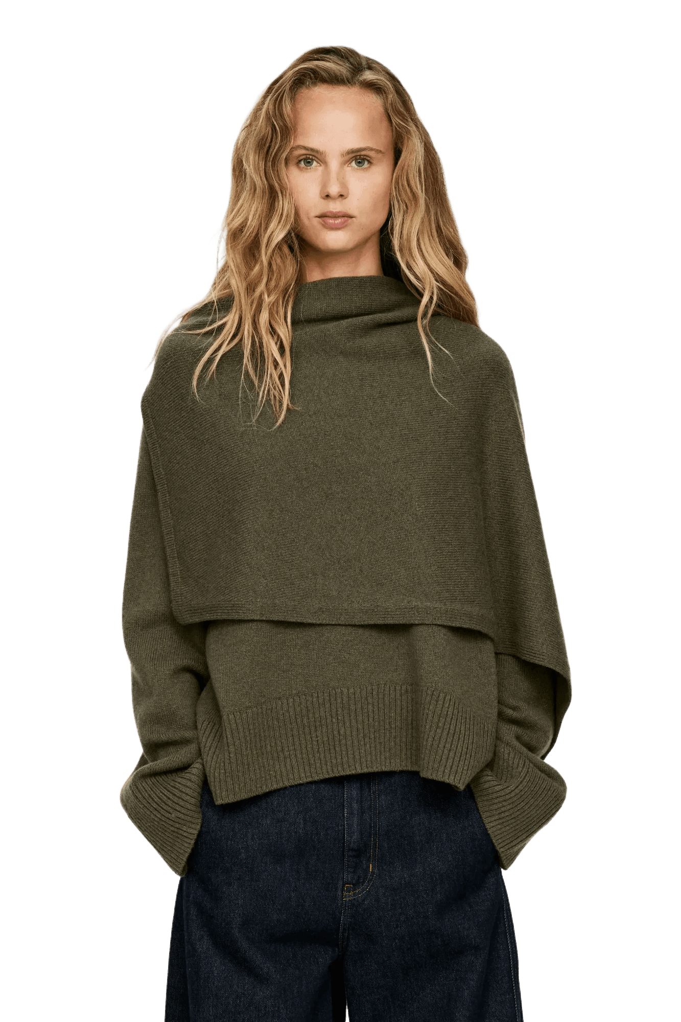 Arket Women's Wool Scarf Jumper