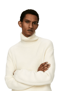 Arket Men's Heavy Wool Roll-Neck Jumper
