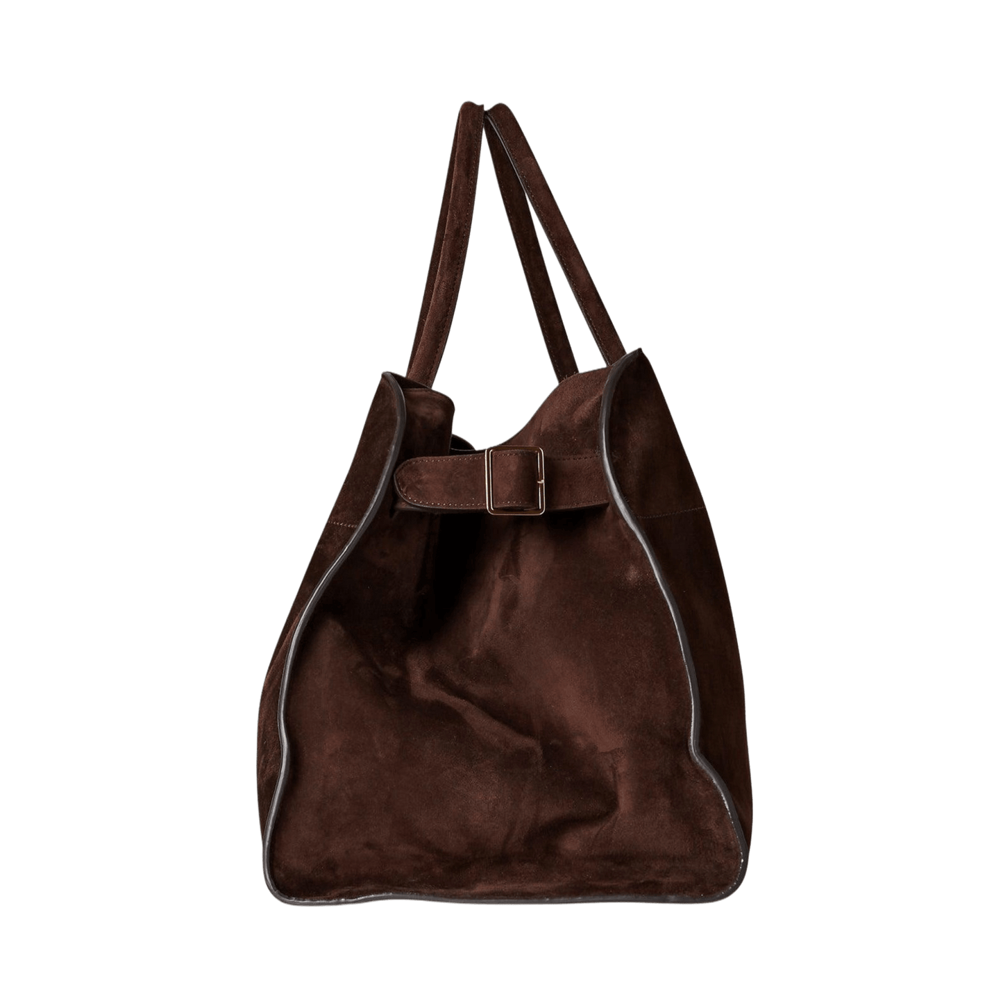 The Row Soft Margaux 17 Bag in Suede