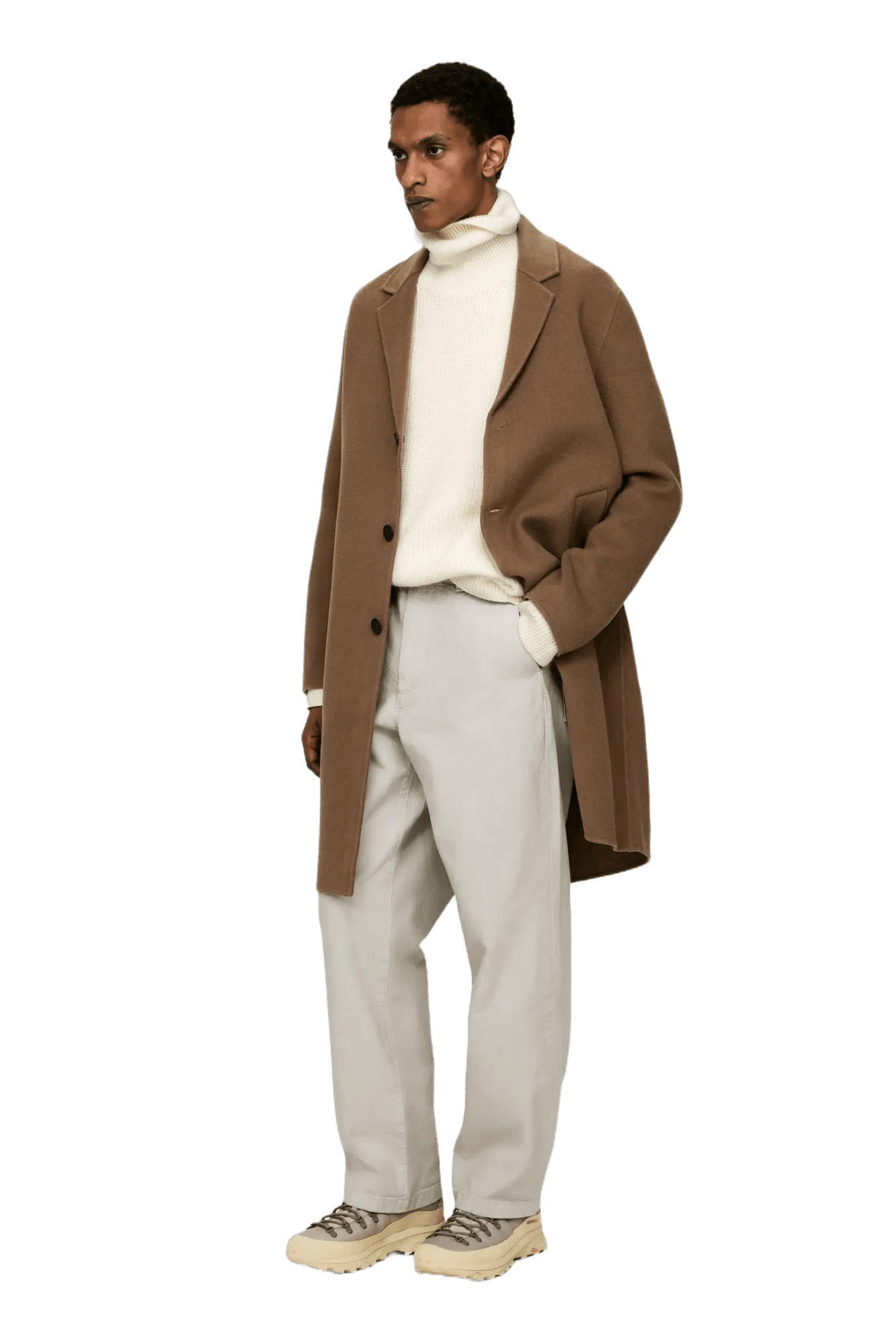Arket Men's Heavy Wool Roll-Neck Jumper