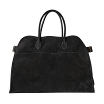 The Row Soft Margaux 17 Bag in Suede