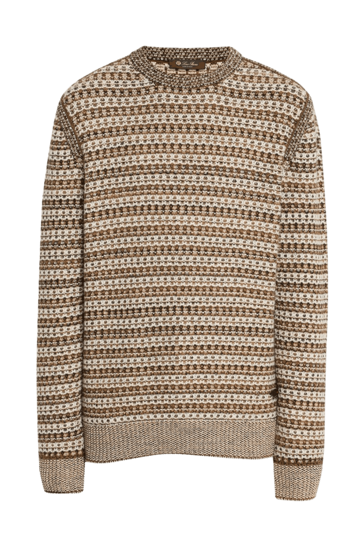 Loro Piana Men's Mancora Cashmere Knit Crewneck Sweater