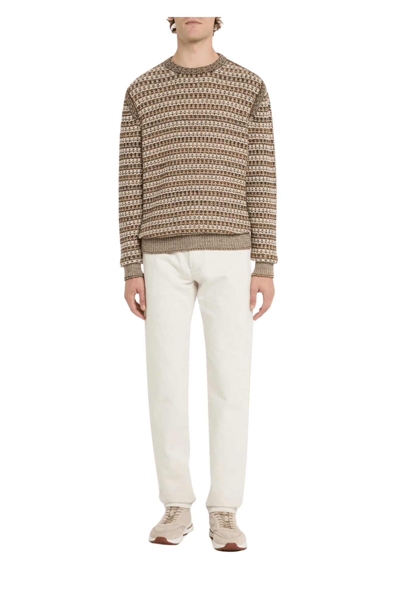 Loro Piana Men's Mancora Cashmere Knit Crewneck Sweater