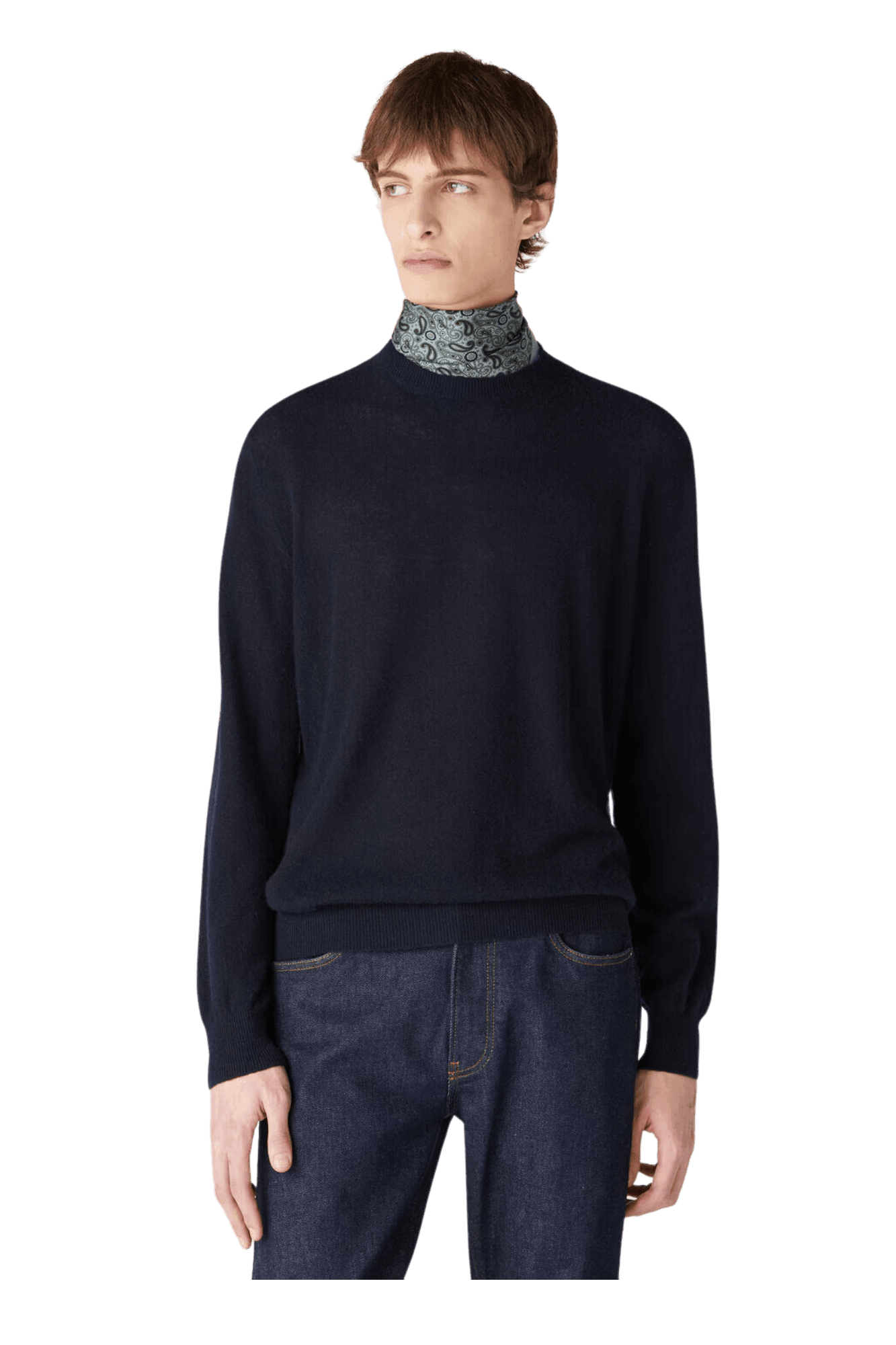 <tc>Loro Piana</tc> เสื้อคอกลม Camino สำหรับผู้ชาย