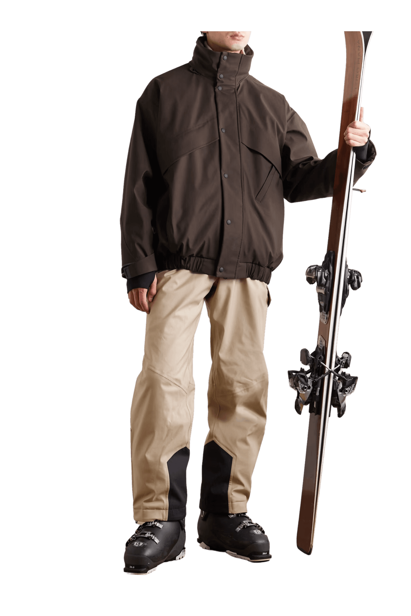 Loro Piana Men's Lech Padded Storm System® Virgin Wool-Blend Hooded Ski Jacket