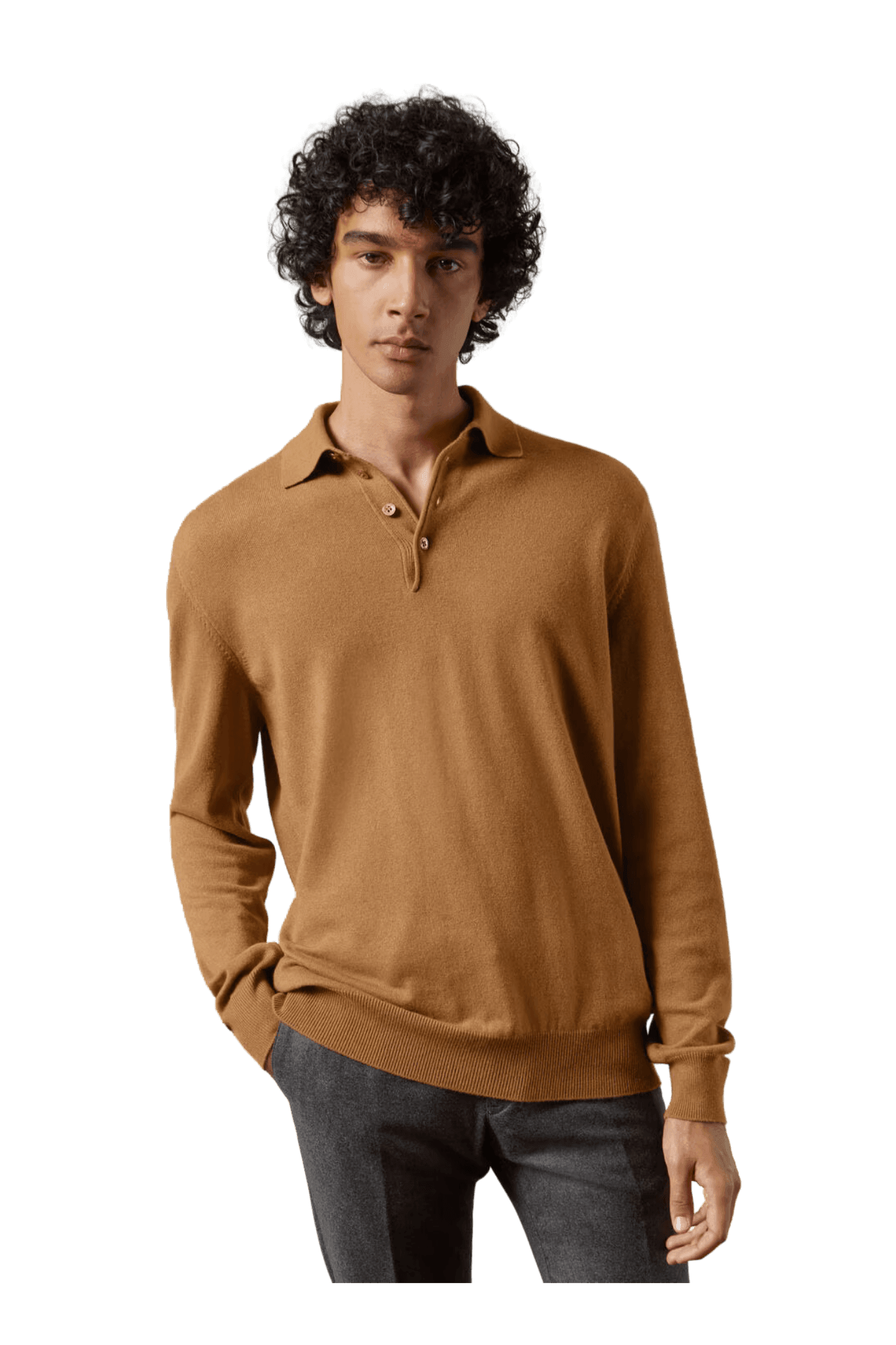 <tc>Loro Piana</tc> เสื้อโปโล Vicuña สำหรับผู้ชาย