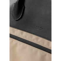The Row Margaux 17 Inside-Out Buckled Leather Canvas Tote Bag